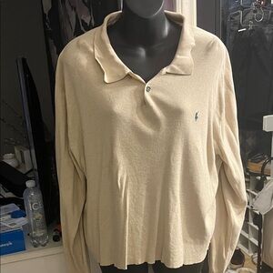 Ralph Lauren Cream Long Sleeve Shirt